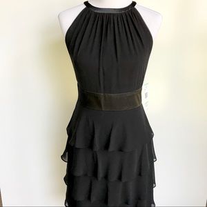 🌿Black Midi Dress